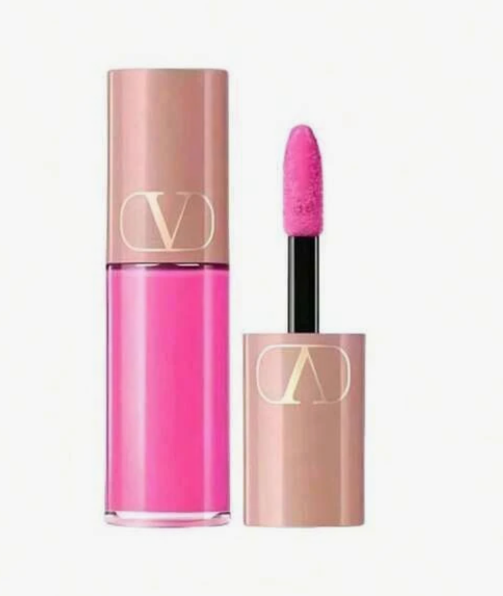 VALENTINO LIQUIROSSO #302R PINK IS PUNK 3.9ml .1oz LIP & BLUSH BLUR MINI Size